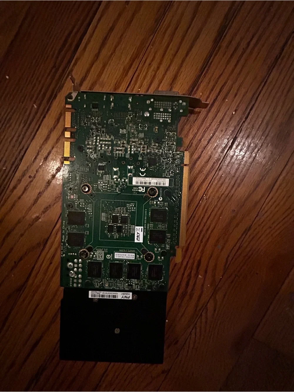 NVIDIA Quadro Black GPU with Green Logo